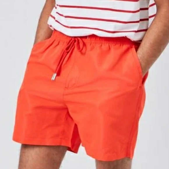 NWT Orange Forever 21 Swim trunks - Picture 5 of 6